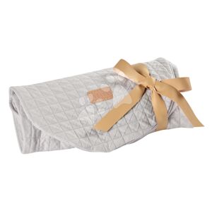 Povlečení na kojící polštář Big Flopsy™ Fitted Sheet Beaba Fleur de Coton® Pearl Grey šedé