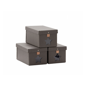 Kids Concept Krabice 3ks Grey
