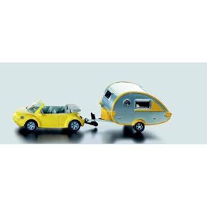 SIKU Blister VW Beetle s karavanem