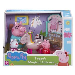 Teddies Peppa Pig sada Jednorožec, 3 figurky a doplňky