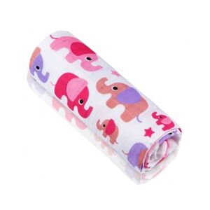 T-TOMI BIO Bambusová osuška, pink elephants / růžoví sloni