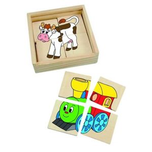 Woody Minipuzzle Mašinka v dřevěné krabičce