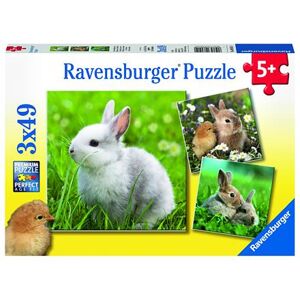 Ravensburger puzzle Roztomilý králíček; 3x49 dílků