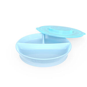 Twistshake Dělený talíř 6+m Pastelově modrá