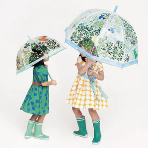 DJECO Krásný designový deštník Květiny a ptáci