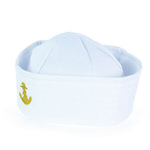 Rappa Dětská čepice námořník bílá s kotvou pro dospělé