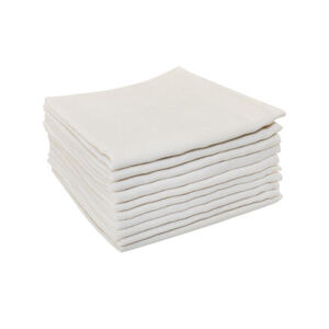Pleny bavlna Standard 110 g/m2 80x70 cm, bílé, 10 ks