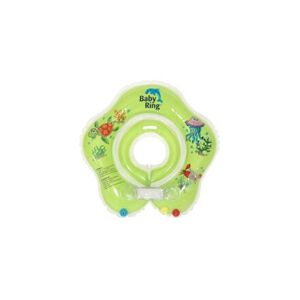 Plavací nákrčník Baby ring 0-24měs. zelená