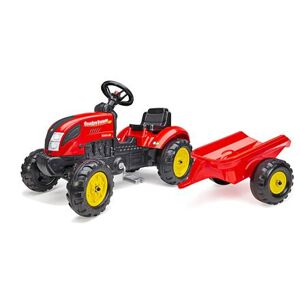 FALK Šlapací traktor Country Farmer s vozíkem - červený