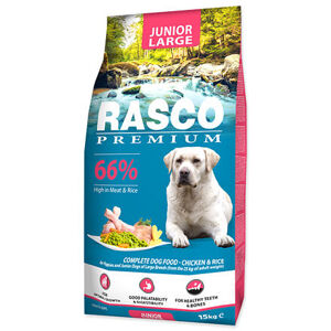 Granule RASCO Premium Junior Large kuře s rýží 15 kg