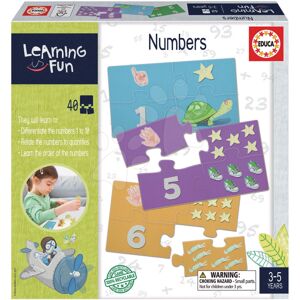 Naučná hra pro nejmenší Numbers Educa Učíme se čísla od 1–10 s obrázky 40 dílů