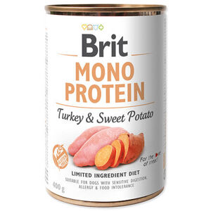 Konzerva BRIT Mono Protein Turkey & Sweet Potato 400 g