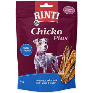 Pochoutka RINTI Extra Chicko Plus losos + kuře 80 g