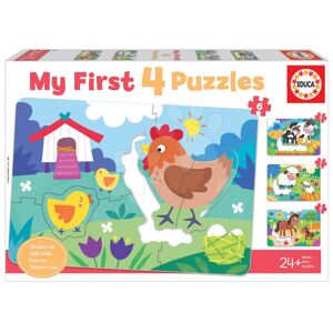 Puzzle pro nejmenší My Farm Mother&Babies Progressive Educa máma a miminka 5-6-7-8 dílů od 24 měsíců