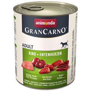 Konzerva ANIMONDA Gran Carno hovězí + kachní srdce 800 g