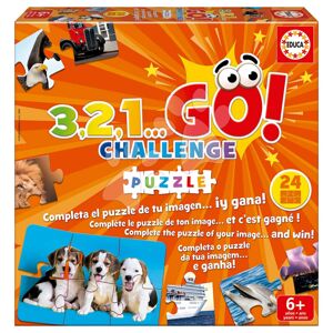 Společenská hra Puzzle 3,2,1... Go! Challenge Educa 24 obrázků 144 dílků od 6 let