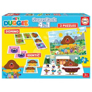 Superpack 4v1 Hey Duggee Educa domino pexeso a 2 puzzle s 25 dielikmi EDU19395