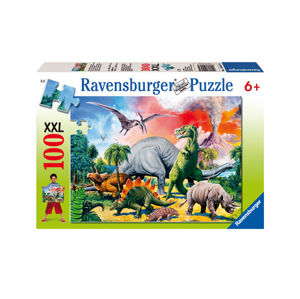 Ravensburger puzzle Mezi dinosaury 100 dílků