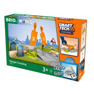 BRIO WORLD 33965 SMART TECH SOUND Železniční přejezd
