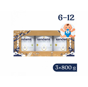 Kendal Nutricare Kendamil PREMIUM 2 HMO+ (3× 800 g), pohádkové balení s divadlem O třech prasátkách