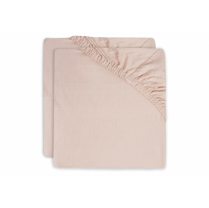 Jollein Prostěradlo napínací 40x80 cm 2ks Pale Pink