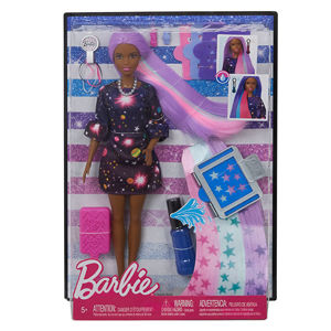 Mattel Barbie s žužu vlasy Černoška