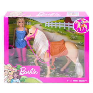 Mattel Barbie PANENKA S KONĚM