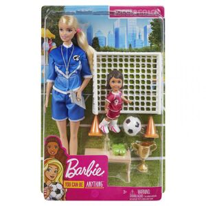 Barbie FOTBALOVÁ TRENÉRKA S PANENKOU HERNÍ SET ASST