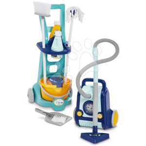 Úklidový vozík a vysavač Cleaning Trolley&Vacuum Cleaner Clean Home Écoiffier s 10 doplňky od 18 měsíců