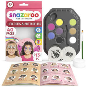 SMT Snazaroo sada obličejových barev - Jednorožec, motýl