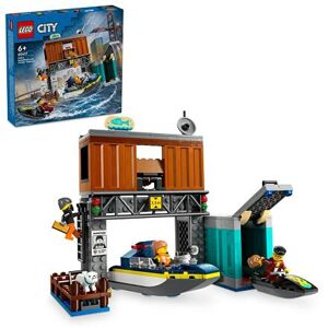 LEGO® City 60417 Policejní rychlý motorový člun a úkryt zločinců