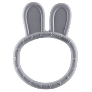 Zopa Silikonové kousátko Rabbit - šedé
