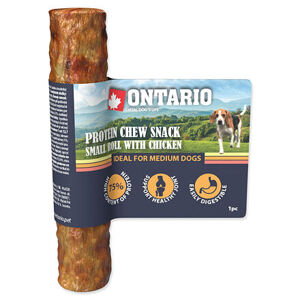 Pochoutka Ontario Protein kuře, žvýkací rolka S 12,7cm