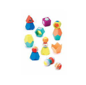 Infantino Sada senzorických hraček Míčky, kostky & kelímky