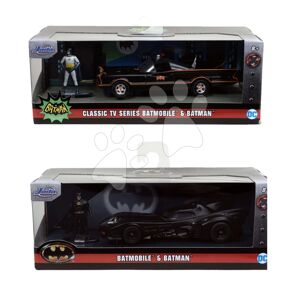 Autíčko Batman Batmobile Jada kovové s otvárateľnými dverami a figúrkou Batmana 4 druhy dĺžka 13,6 cm 1:32 J3213006