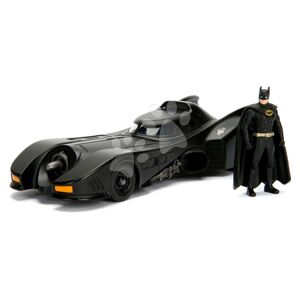 Autíčko Batman 1989 Batmobile Jada kovové s posuvným kokpitem a figurkou Batmana délka 22 cm 1:24
