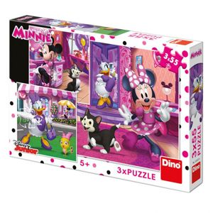 Dino puzzle Walt Disney Den s Minnie 3x55 dílků