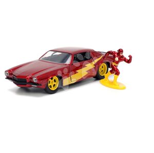 Autíčko DC Flash Chevy Camaro Jada kovové s otevíracími dveřmi a figurkou Flash délka 12,3 cm 1:32