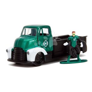 Autíčko Chevy COE 1952 DC Jada kovové s otvárateľnými dverami a figúrka Green Lantern dĺžka 20,5 cm 1:32  JA3253015