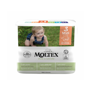Moltex Pure & Nature Plenky 3 Midi 4-9 kg  (33 ks)_NEW