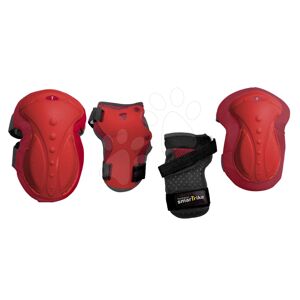 smarTrike chrániče Safety Gear set M na kolena a zápěstí z ergonomického plastu červené 4002004
