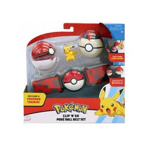 Wicked Cool Toys Pokémon Clip 'N' Go Poké Ball s páskem - červený