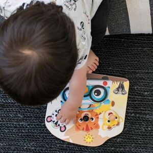 BABY EINSTEIN Hračka dřevěná puzzle Friendy Safari Faces HAPE 12m+