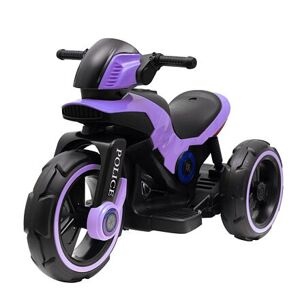 Baby Mix Dětská elektrická motorka POLICE fialová