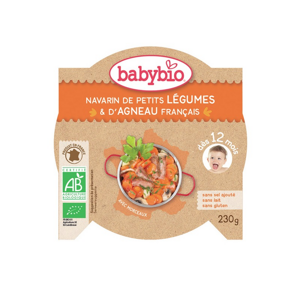 BabyBio menu dušená zelenina s jehněčím masem 230g