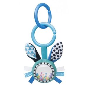 CANPOL BABIES Šustící plyšová hračka s chrastítkem ZIG ZAG králík modrá