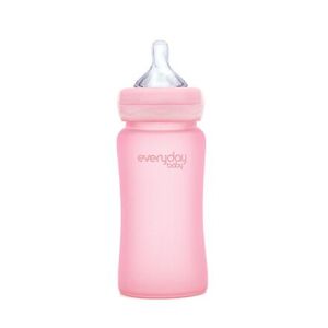 Everyday Baby láhev sklo odolnější proti rozbití 240 ml Rose Pink