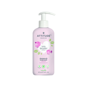 Attitude Dětské tělové mýdlo a šampon (2 v 1) Baby leaves bez vůně  473 ml