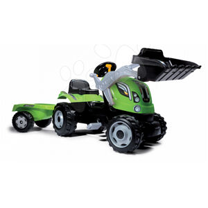 Traktor s nakladačem a přívěsem Smoby Farmer Max 710109