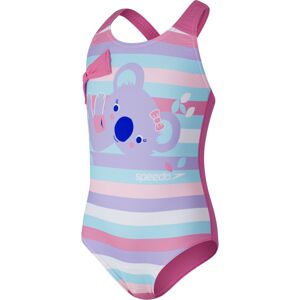 Speedo Koko Koala Crossback Swimsuit - blue/pink 92